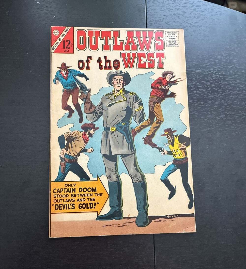 Outlaws of the West #65 Charlton Comics 1967 Western Comic Book